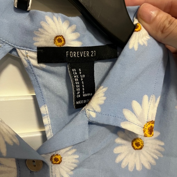 Blue Summer Mini Dress with Daisy Print - Picture 5 of 5